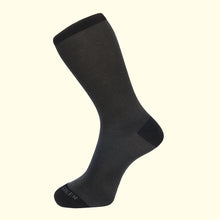 Load image into Gallery viewer, Fine Stripe Pattern Sock in Black by Fortis Green