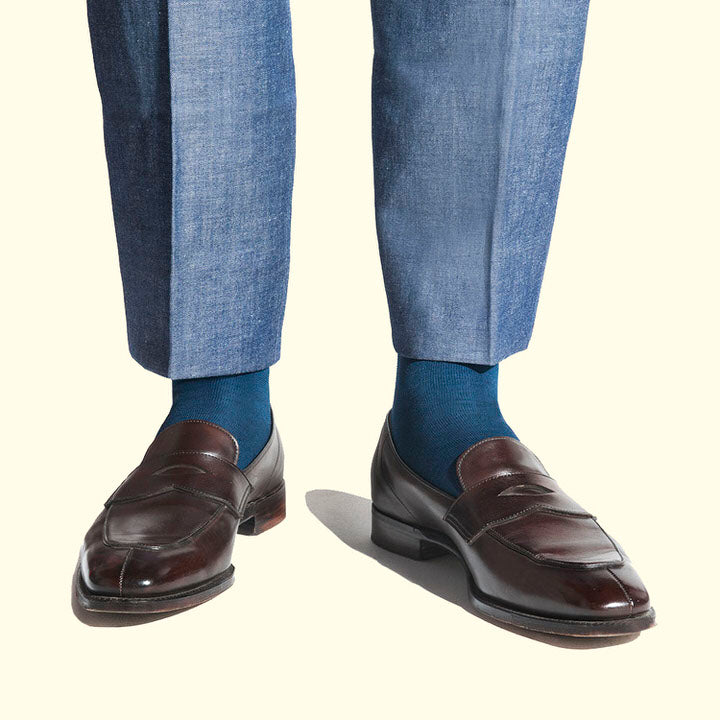 Green Blue Fishing + Lure Men's Dress Socks - Statement Sockwear