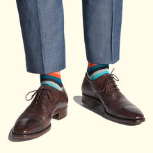 Load image into Gallery viewer, Chevron Stripe Pattern Sock in Multicolour by Fortis Green